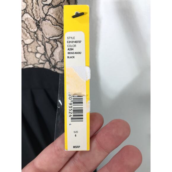 New Alice + Olivia Lace Bodice Jumpsuit Sleeveless Lace Overlay Wool 6 Holiday - Picture 5 of 16